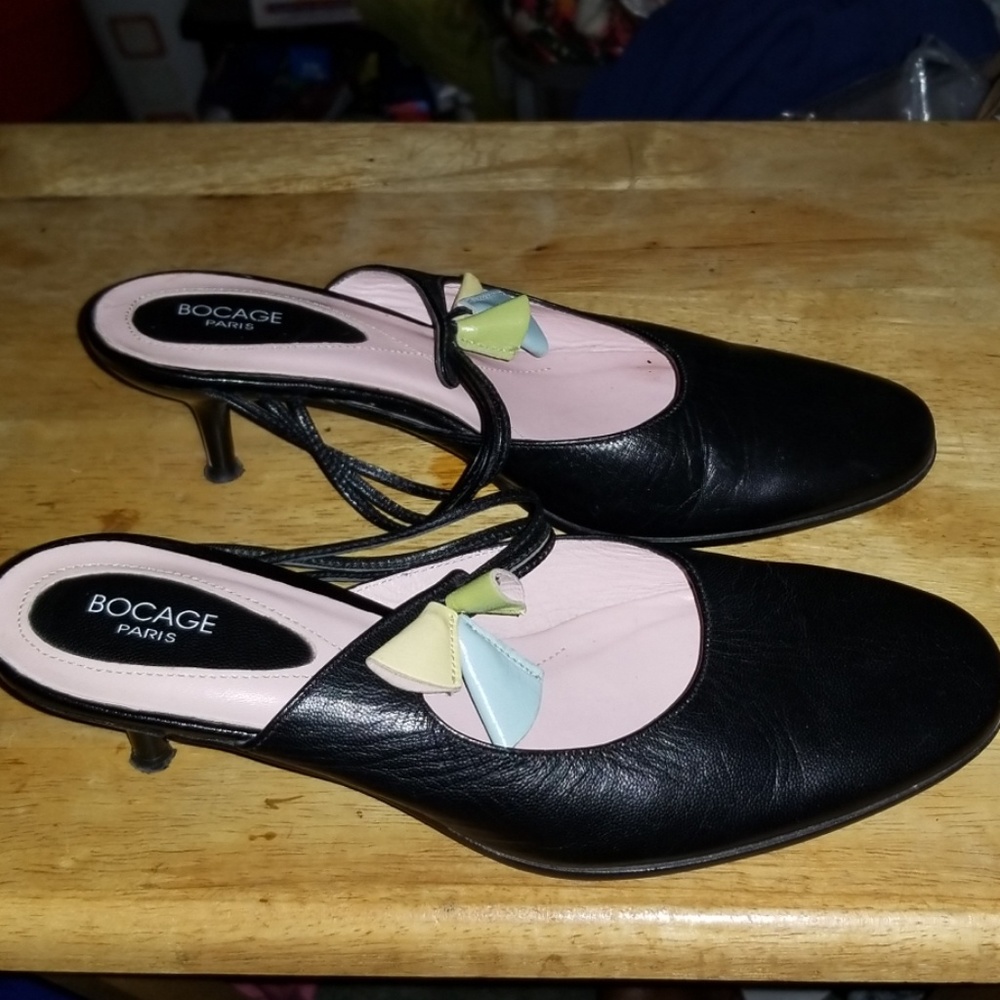 Women's Bocage Paris Leather Mule Shoes Size 36/6